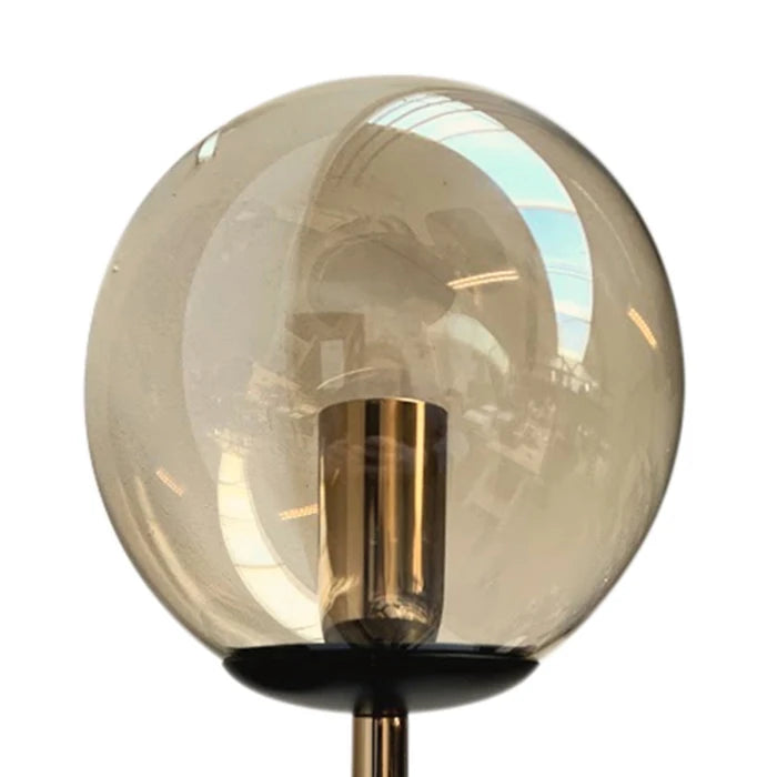 Aplica Arms, 1 x E14, negru + ambra, modern