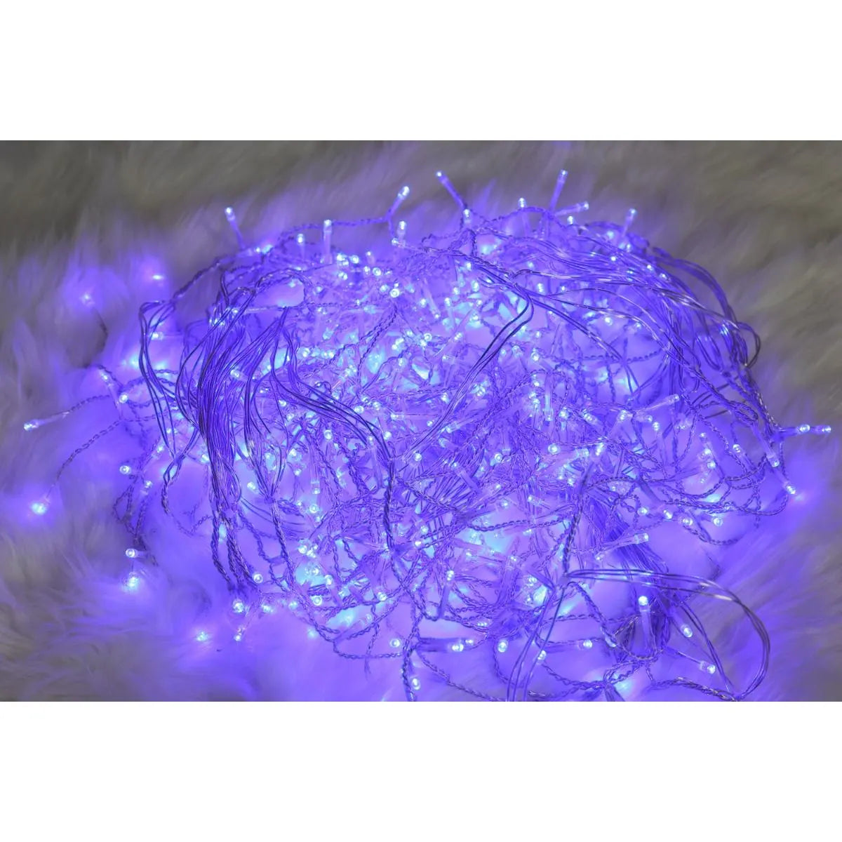 Instalatie Turturi Craciun Hoff, 480 LED-uri, lumina albastra, 11,2 x 0,5 m, interior / exterior