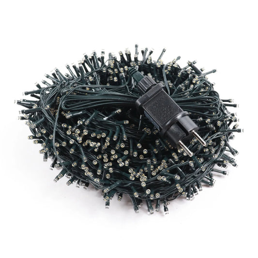Instalatie brad Craciun, Hoff, 800 LED-uri cu lumina calda, 39,95 m, controler, interior / exterior