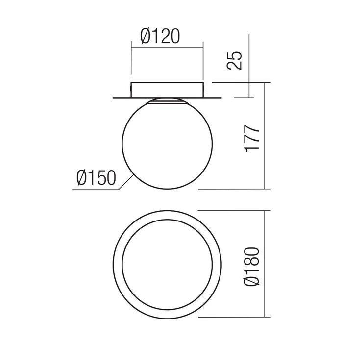 Plafoniera Haiku, 1 x E14, alama + alb, modern