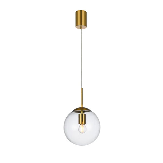 Pendul Global, 1 x E27, alama, D 200 mm, modern