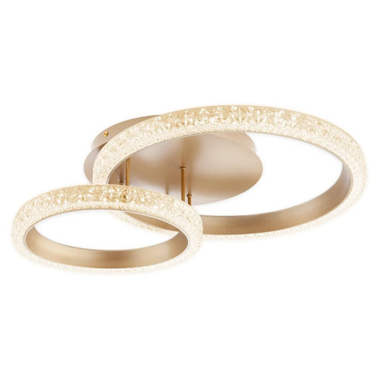 Plafoniera LED Rhea, 42 W, 2944 lm, lumina calda / neutra / rece, auriu mat, modern