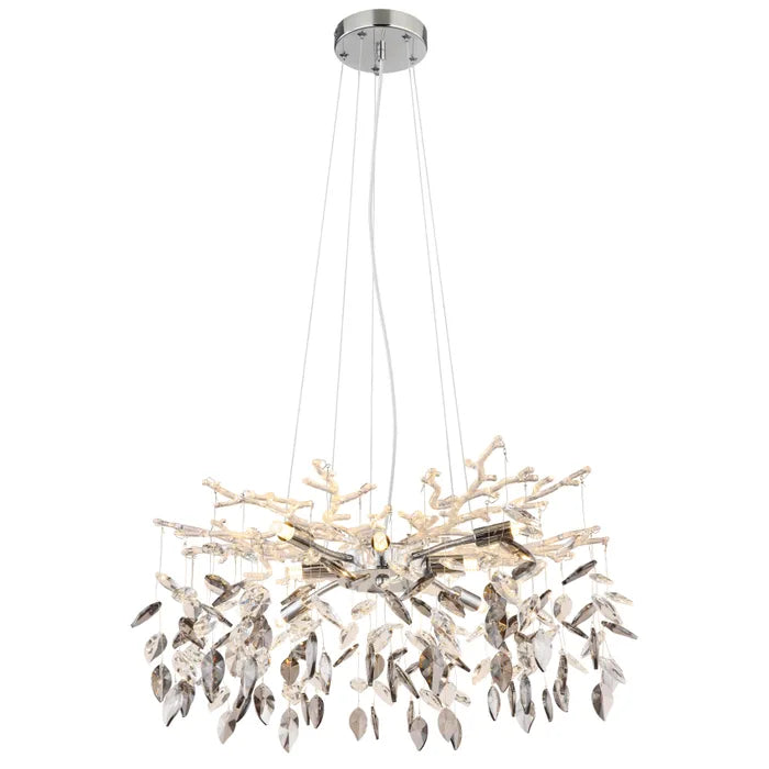 Pendul Danna, 8 x G9, crom, clasic