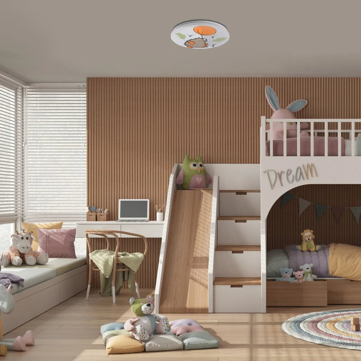 Plafoniera LED Hedgy, 24 W, 1320 lm, lumina calda, multicolor, modern