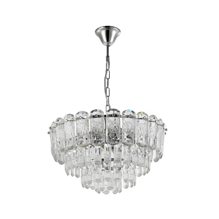 Candelabru Glamour, 10 x E14, crom, clasic