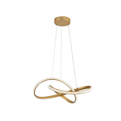 Pendul LED Glazed, 40 W, 2965 lm, lumina neutra, auriu, modern