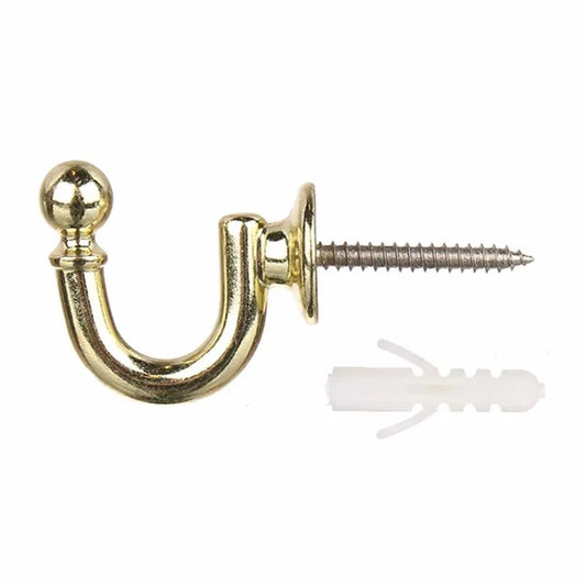 Carlig metal prindere perdea/draperie, 35 mm, auriu