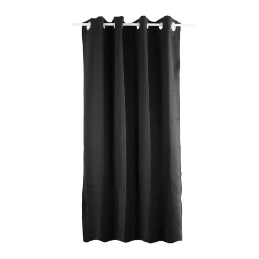 Draperie 140 x 245 cm Blackout Mia, cu inele, negru