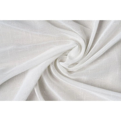Perdea din voal 600 x 245 cm Bretagne, model uni, cu rejansa, crem