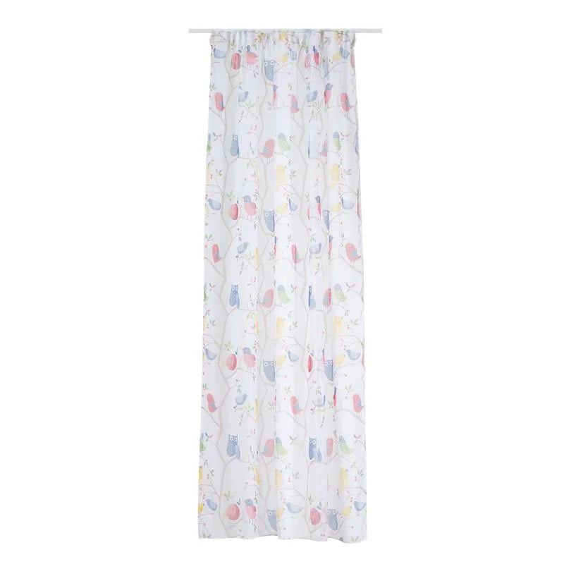 Perdea copii 300 x 245 cm Owl, model bufnite, cu rejansa, multicolor