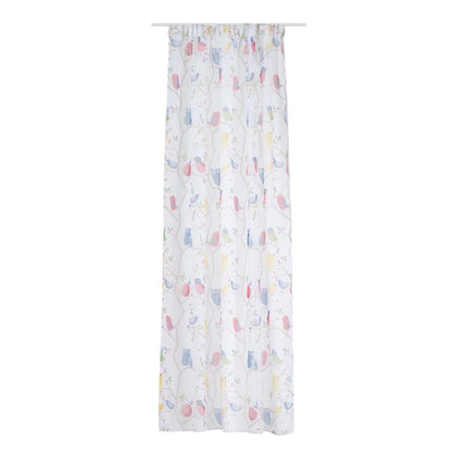 Perdea copii 300 x 245 cm Owl, model bufnite, cu rejansa, multicolor