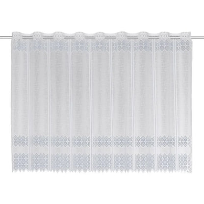 Perdea bucatarie 140 x 75 cm Bruck, alb