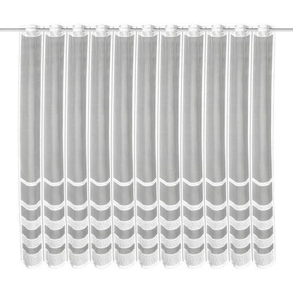 Perdea bucatarie 110 x 150 cm Alma, cu inele, alb