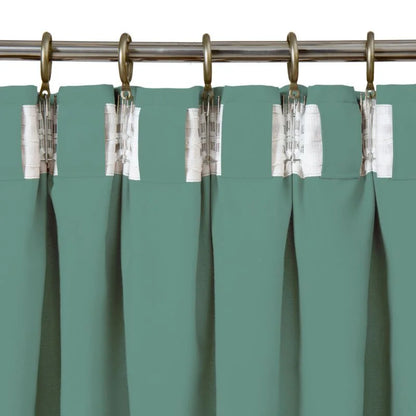 Draperie 140 x 280 cm Inspire Pharell Cactus 3, cu rejansa si bride, verde