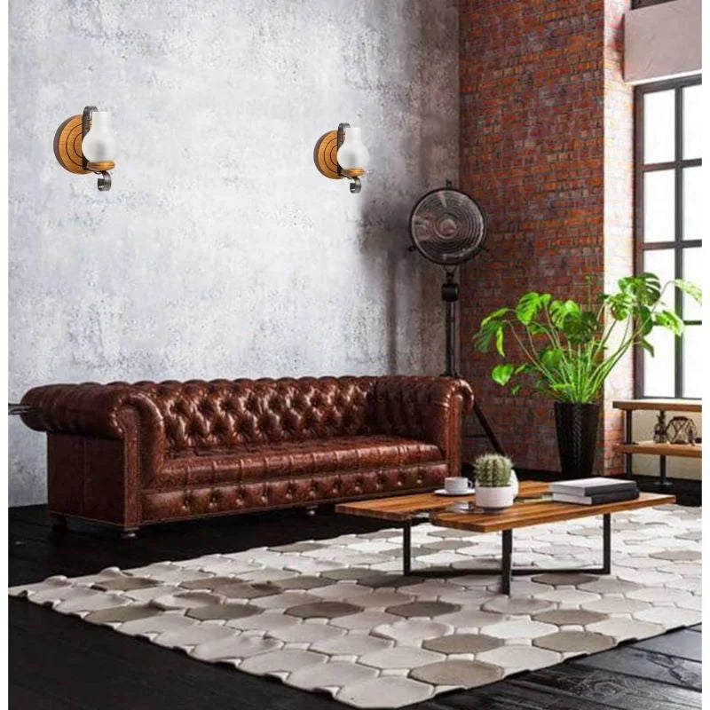 Aplica 1 x E14, 40 W, lemn, maro