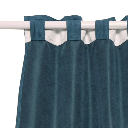 Draperie 200 x 280 cm Inspire Manchester, cu rejansa si bride, turcoaz