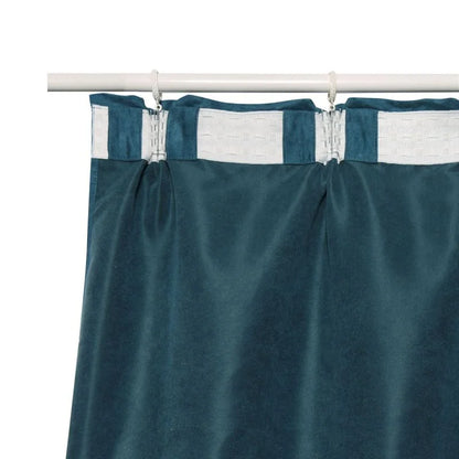 Draperie 200 x 280 cm Inspire Manchester, cu rejansa si bride, turcoaz