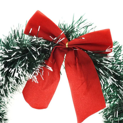 Coronita de Craciun, cu beteala si fundita, Ø 20 cm, verde