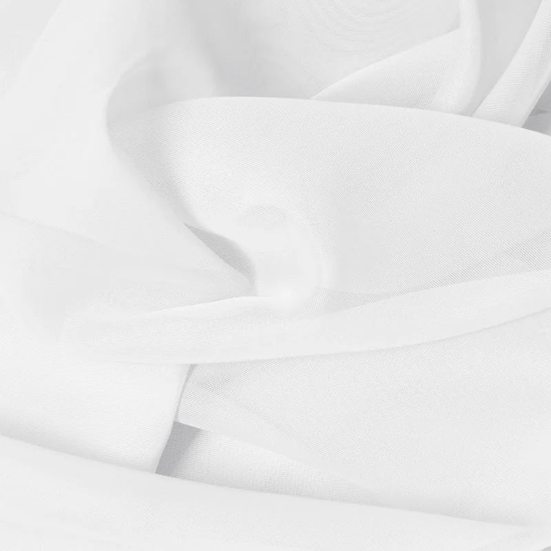 Perdea 140 x 280 cm, model uni, cu rejansa si bride, alb