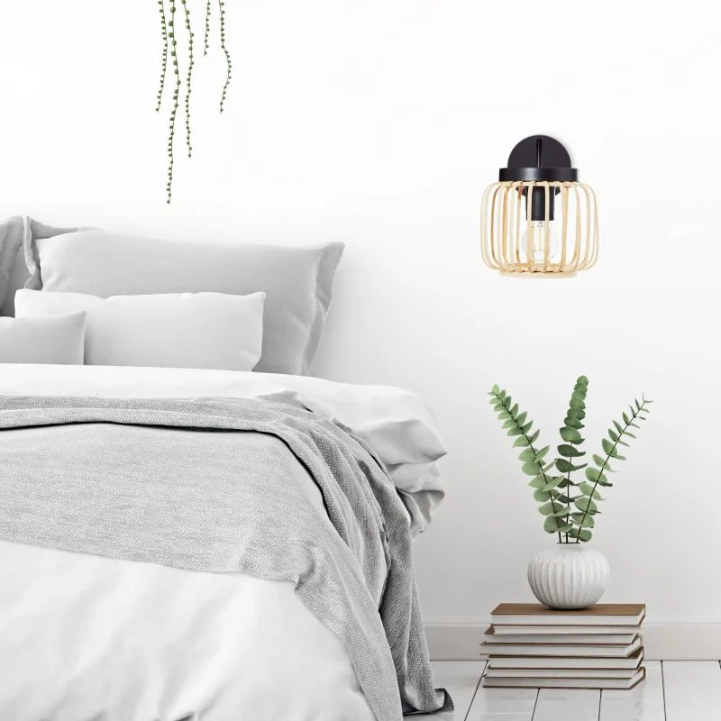 Aplica Inspire Pecan, 1 x E27, 50W, bej bambus