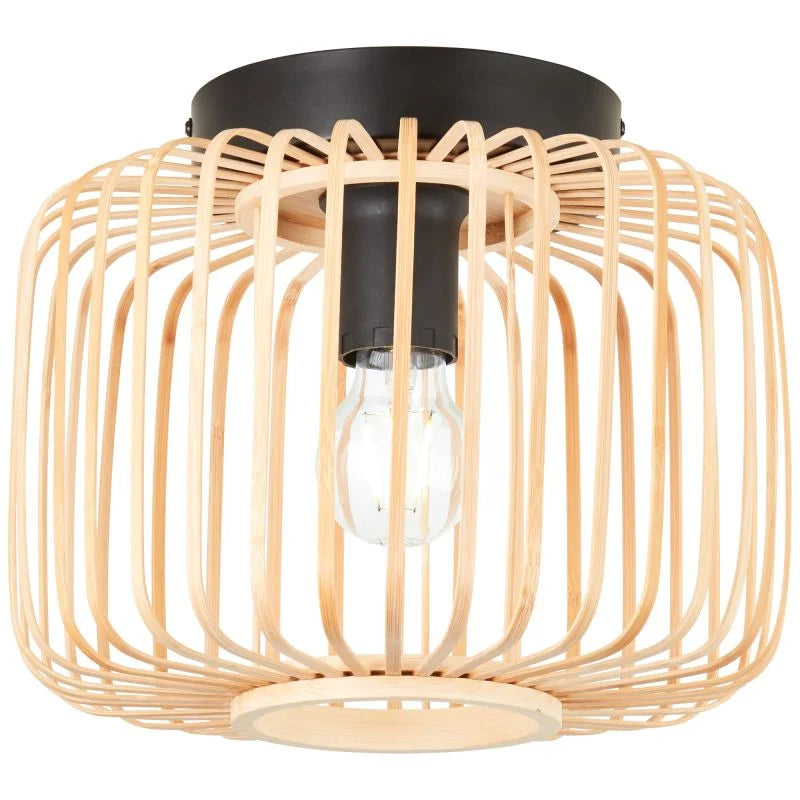 Plafoniera Inspire Pecan, 1 x E27, 50W, bej bambus