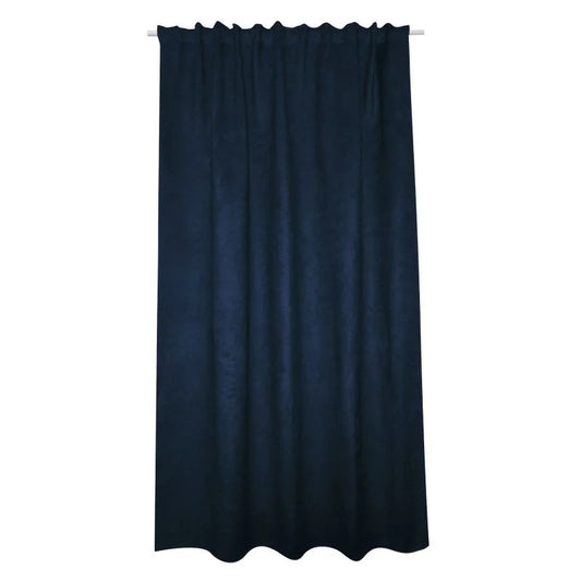 Draperie 200 x 280 cm Inspire New Manchester, cu rejansa si bride, albastru