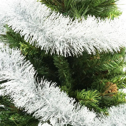 Beteala brad, PVC, Ø 10 cm, lungime 2 m, argintiu