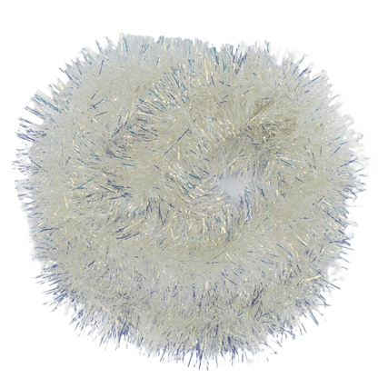 Beteala brad, PVC, Ø 9 cm, lungime 2 m, argintiu