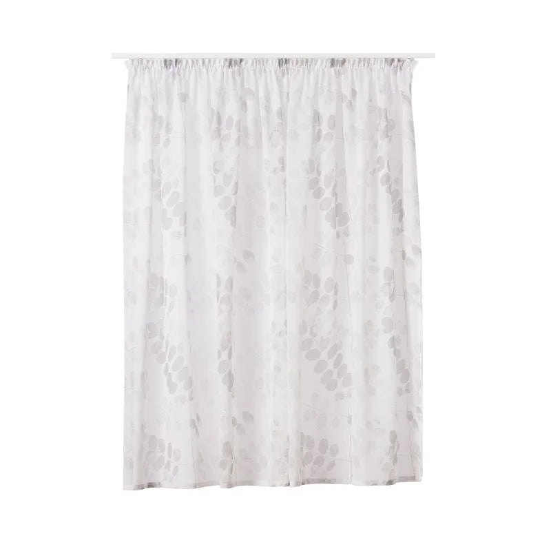 Perdea 260 x 160 cm Otono, model floral, cu rejansa, gri
