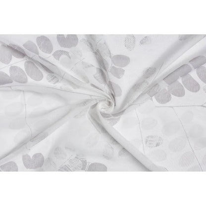 Perdea 260 x 160 cm Otono, model floral, cu rejansa, gri