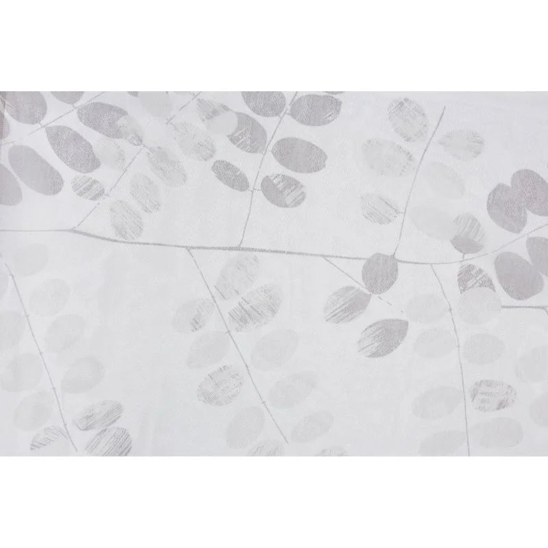Perdea 260 x 160 cm Otono, model floral, cu rejansa, gri
