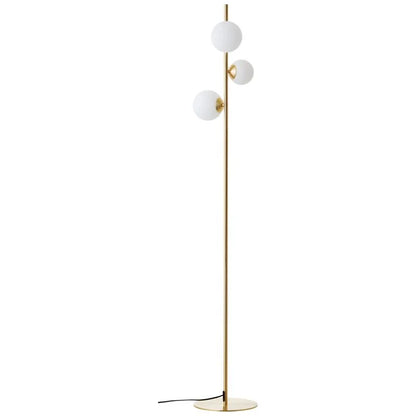 Lampadar Callas, 3 x G9, 28 W, H 151 cm, alb/auriu
