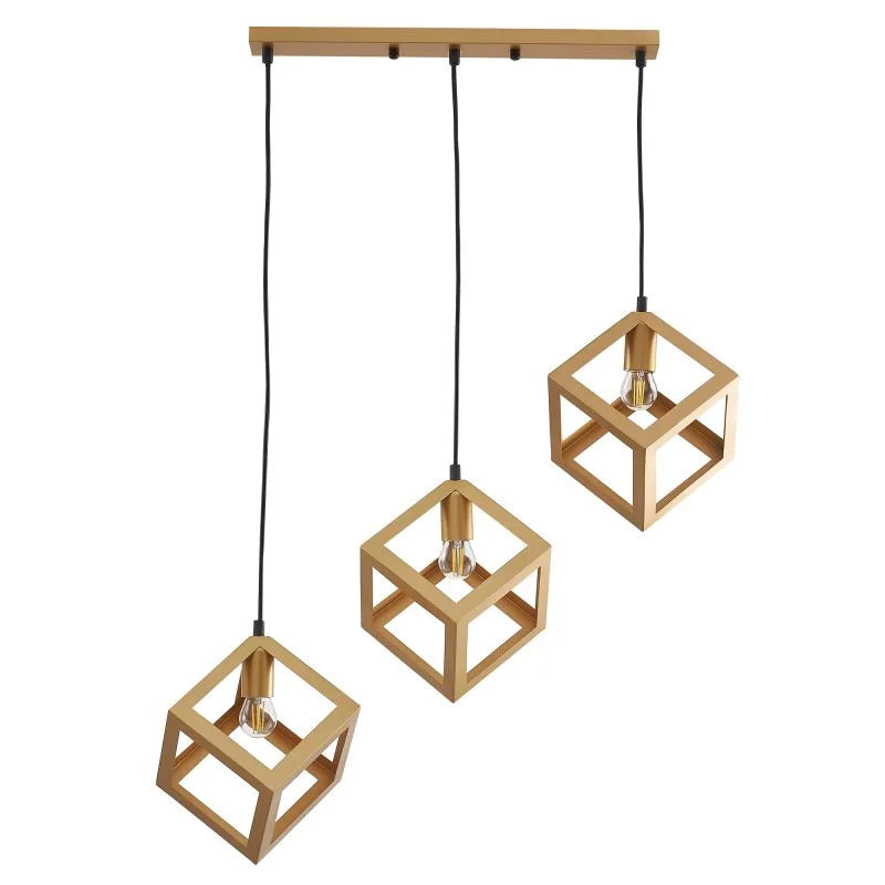 Pendul Sweeden, 3 x E27, 60 W, auriu
