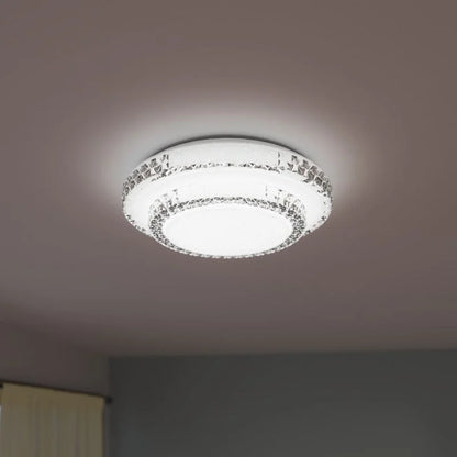 Plafoniera LED Diamond, 2600 lm, dimabil, CCT, cu telecomanda, D40 cm, dublu