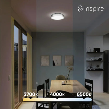 Plafoniera LED Diamond, D 40 cm, 15 W, 2600 lumeni, dimabil, CCT, cu telecomanda