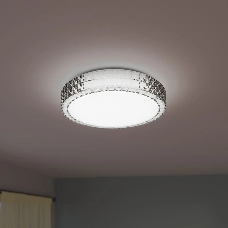 Plafoniera LED Diamond, D 40 cm, 15 W, 2600 lumeni, dimabil, CCT, cu telecomanda