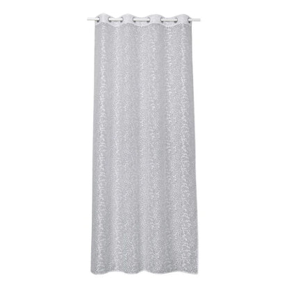Perdea 140 x 280 cm Inspire Osaki, model vegetal, cu inele, alb