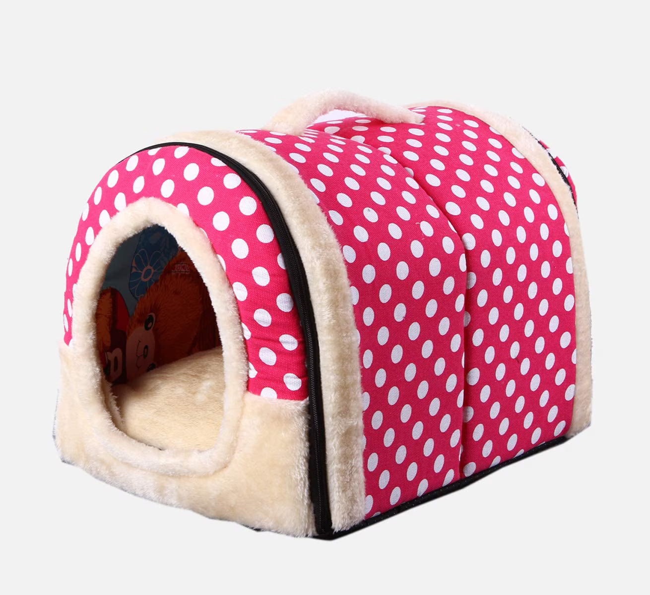 Pat culcus pentru caini sau pisici, dimensiune 40x35x35cm , roz
