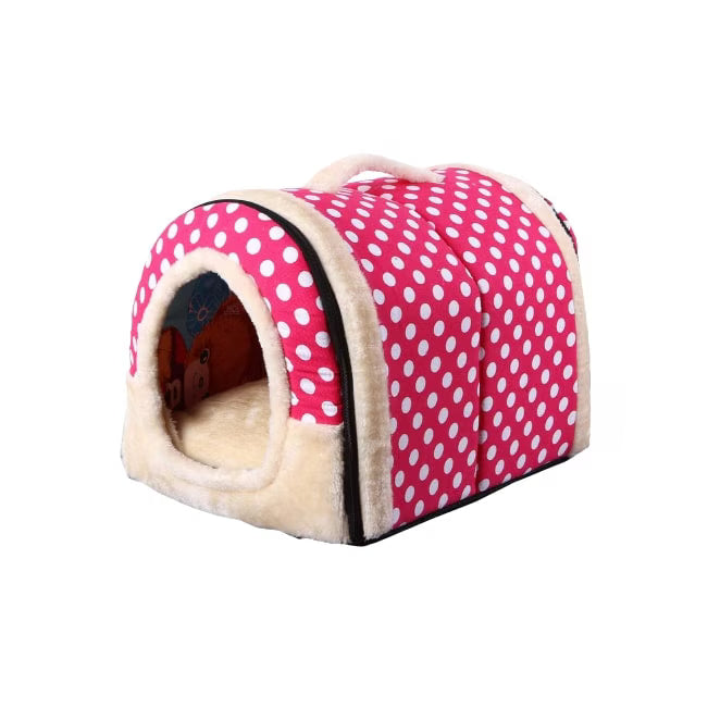 Pat culcus pentru caini sau pisici, dimensiune 40x35x35cm , roz