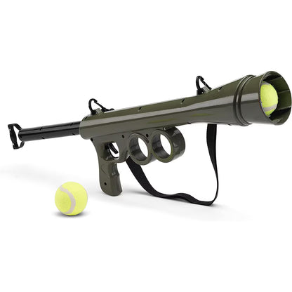 Pistol de jucarie lansator de mingi pentru caini