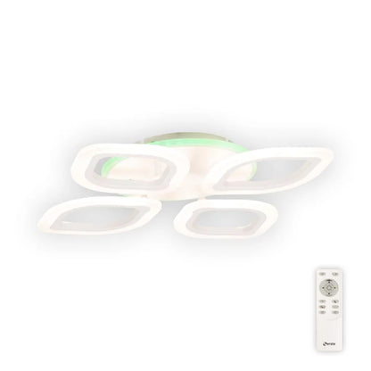 Plafoniera LED Agata, 40 W, CCT, RGB, cu telecomanda