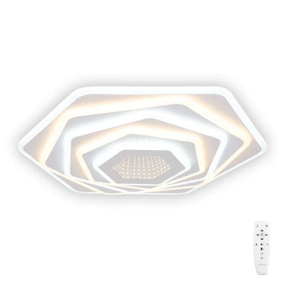 Plafoniera LED Infinity, 112 W, CCT, alb, cu telecomanda