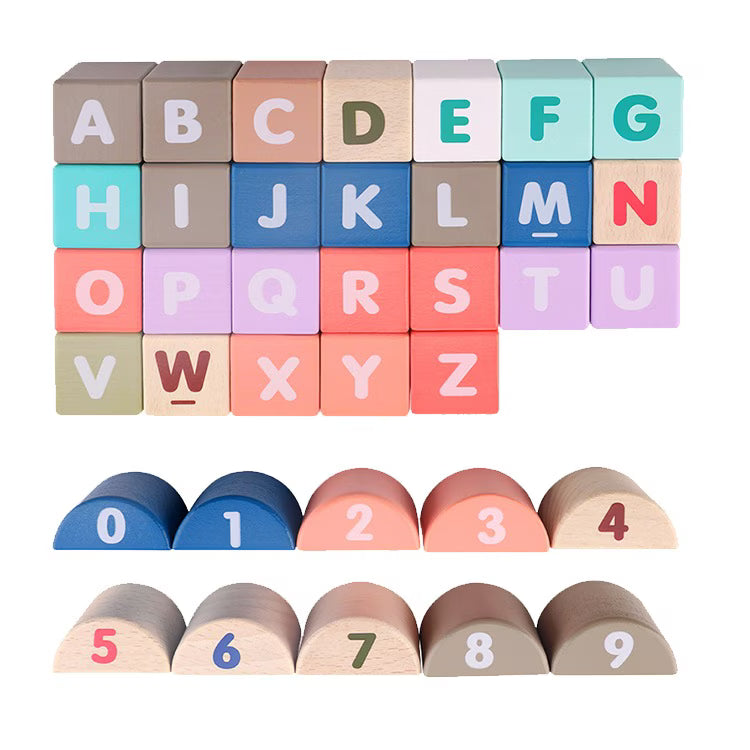 Set cuburi de construit din lemn pentru copii,blocuri de constructie a orasului,stimuleaza creativitatea si motricitatea,115 piese, multicolor