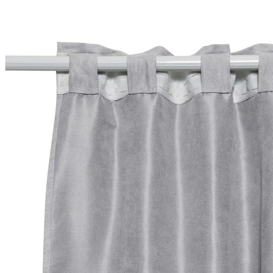 Draperie opaca, Inspire New Manchester, 200 x 280 cm, cu bride, gri