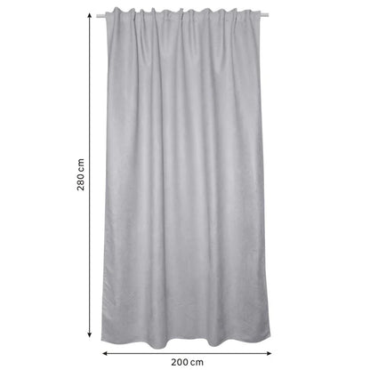 Draperie opaca, Inspire New Manchester, 200 x 280 cm, cu bride, gri