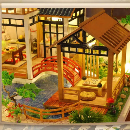 Joc interactiv, educational, macheta, casa de asamblat, miniatura, Casa cu pond, DIY, 12 ani+, multicolor