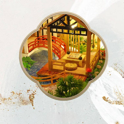 Joc interactiv, educational, macheta, casa de asamblat, miniatura, Casa cu pond, DIY, 12 ani+, multicolor