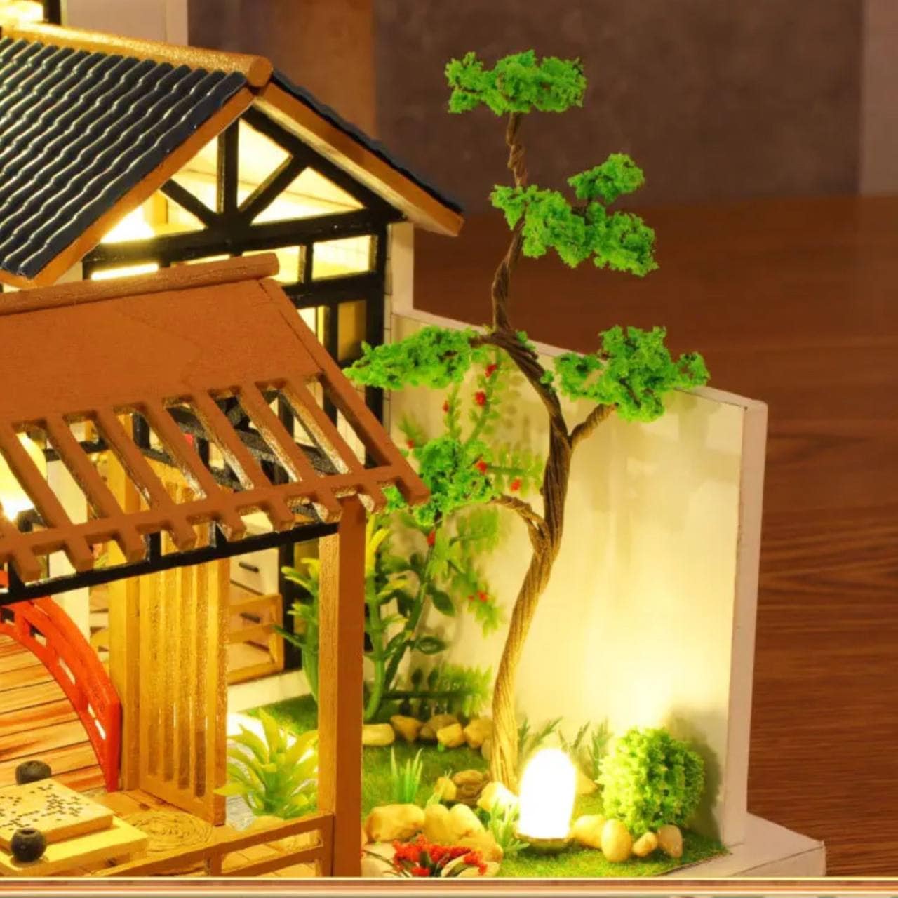 Joc interactiv, educational, macheta, casa de asamblat, miniatura, Casa cu pond, DIY, 12 ani+, multicolor