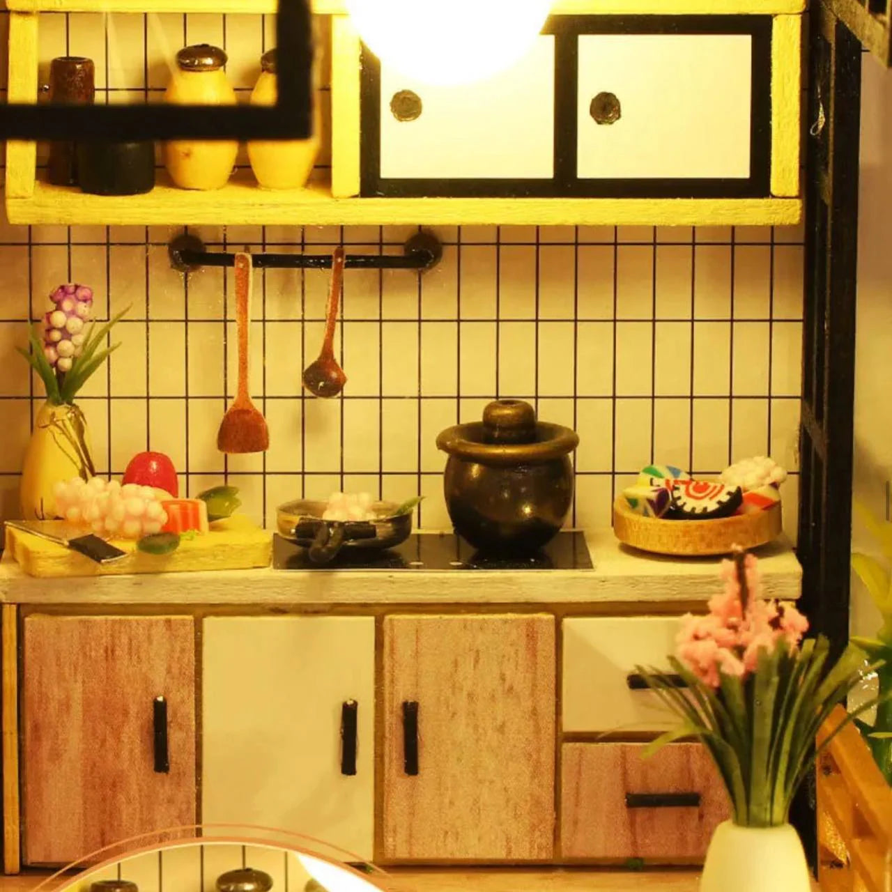 Joc interactiv, educational, macheta, casa de asamblat, miniatura, Casa cu pond, DIY, 12 ani+, multicolor