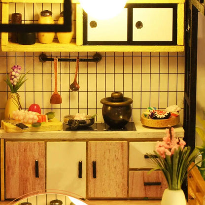 Joc interactiv, educational, macheta, casa de asamblat, miniatura, Casa cu pond, DIY, 12 ani+, multicolor